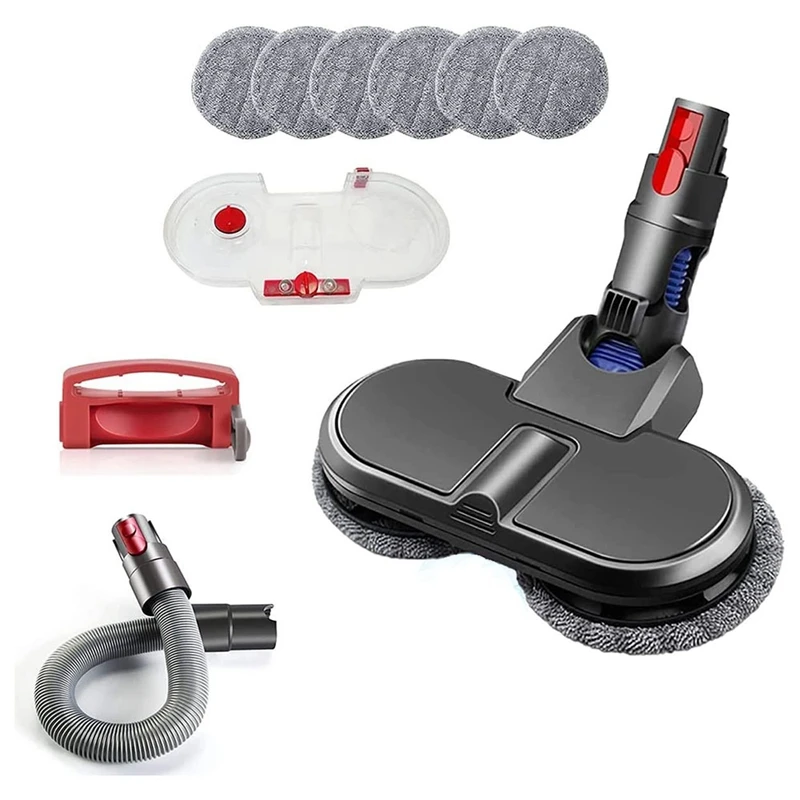 

Electric Mop Accessory for Dyson V11 V10 V7 V8,with Removable Water Tank and 6 Washable Mops,Hose and Handle Holder
