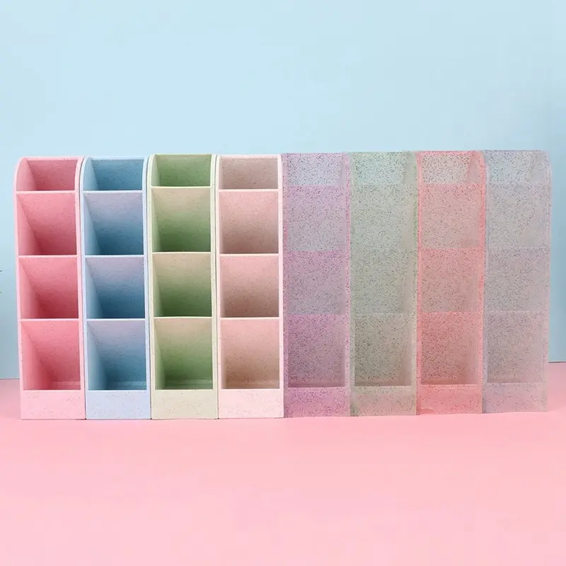 Многофункциональная наискосок вставляется 4 сетки Настольный держатель ручки