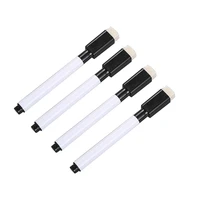 5pc magnetic whiteboard pen black dry erase markers pens with erasers cap for office school supplies educational stationery