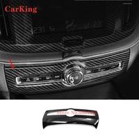 abs carbon fiber for volvo xc60 2018 2019 car air conditioner switch frame panel decoration cover trim accessories car styling