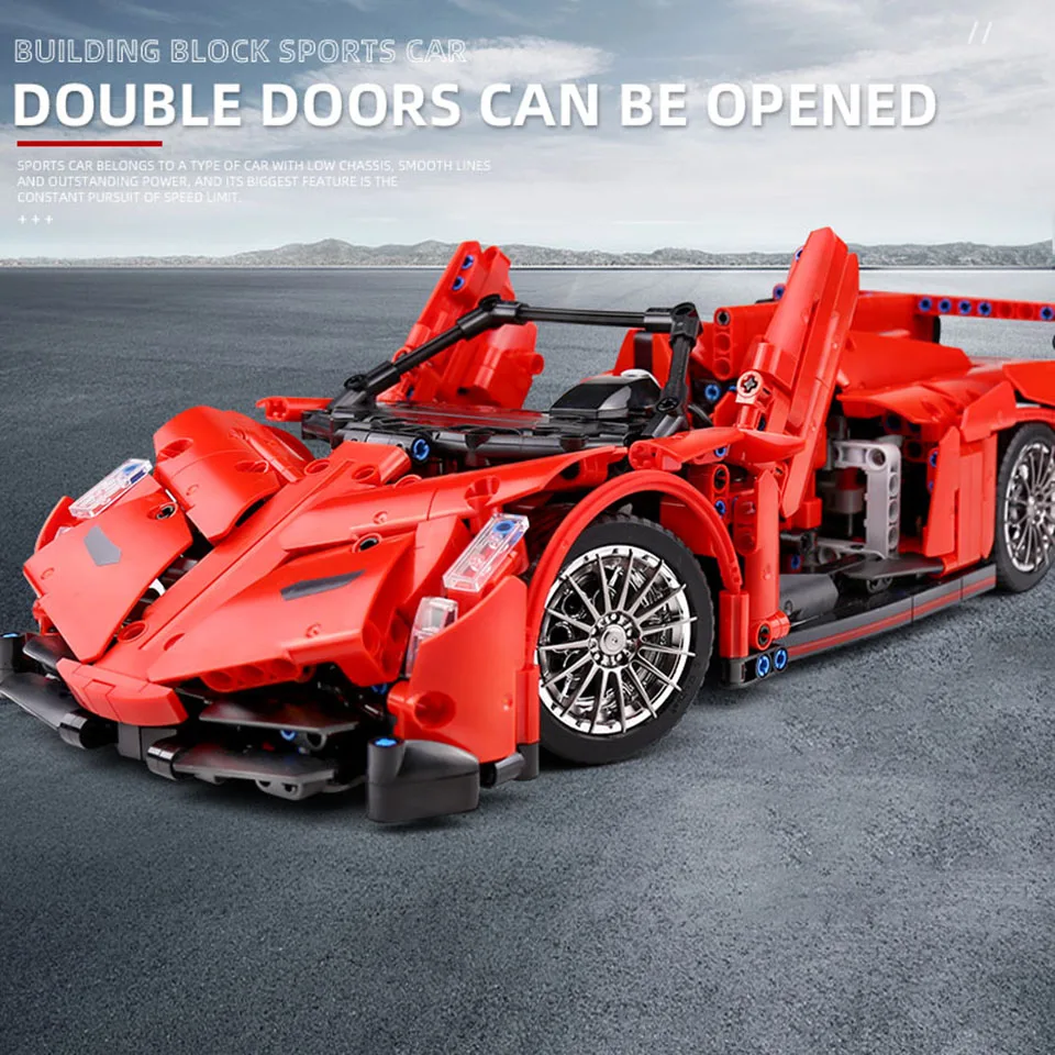 

SEMBO Sports Car Technic 3D Model Building Block Set Speed City Racing Champions Enlighten Mini Diamond Bricks Toys for Children