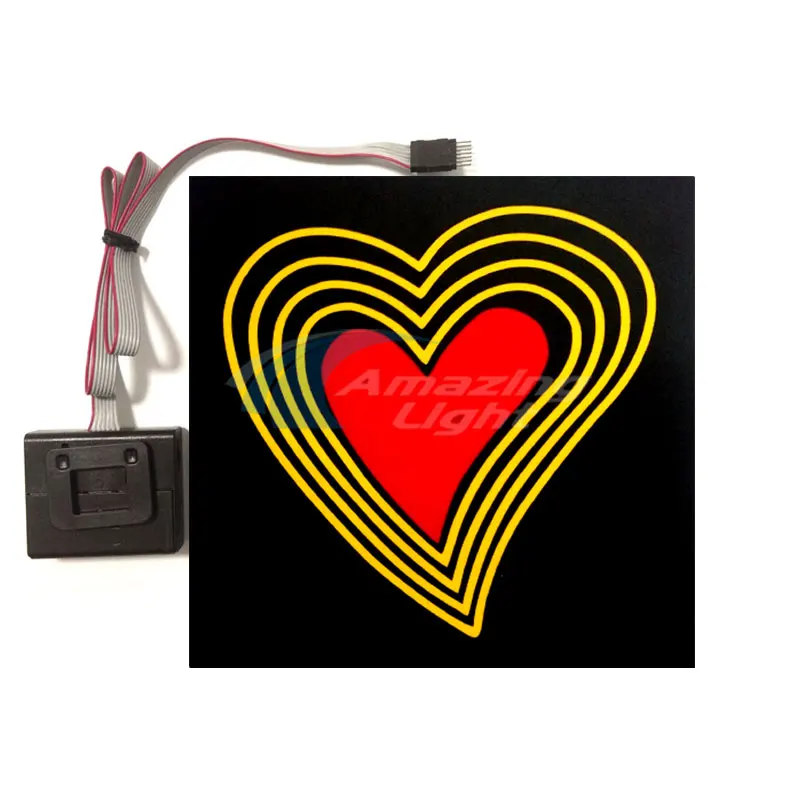 Мужская футболка из 100% хлопка с мигающей светодиодной подсветкой со звуковой