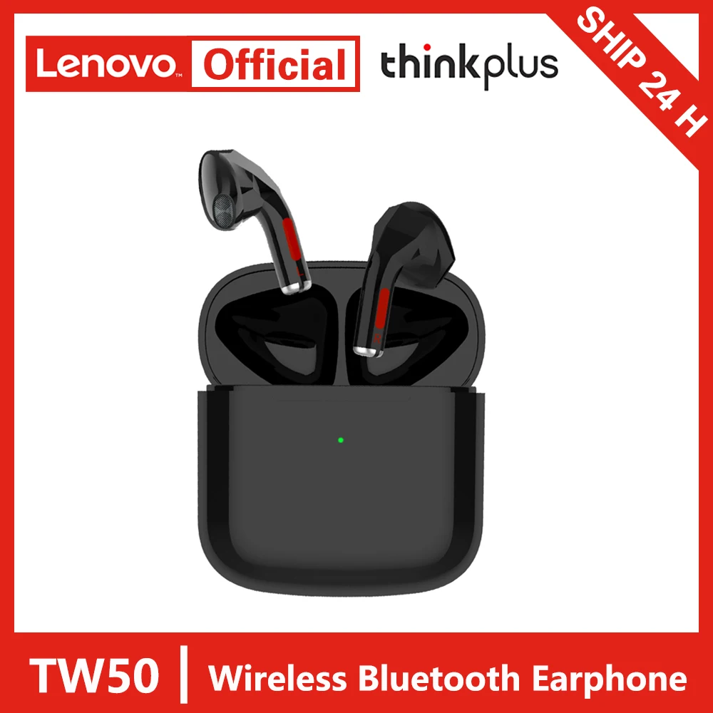 

Беспроводные наушники Lenovo thinkplus TrackPods TW50, гарнитура с микрофоном, Bluetooth 5,0, Hi-Fi, шумоподавление
