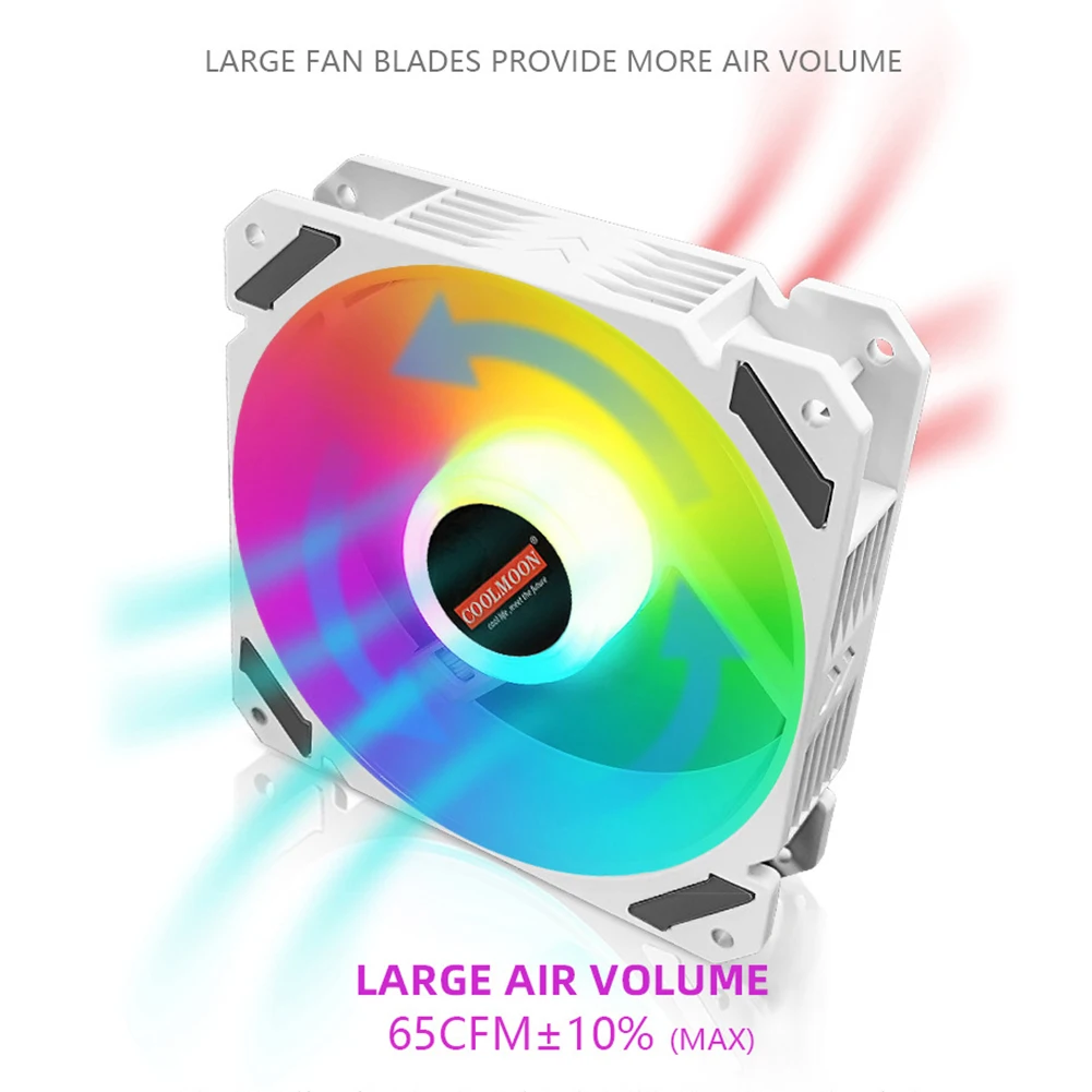 PC Case Fan 120mm PWM 4 Pin ARGB Addressable RGB Household Computer Accessories for CPU Water Air Cooler | Компьютеры и офис