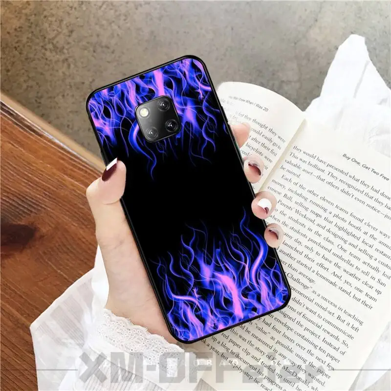 Fashion Flame patrón DIY Painted Bling Phone Case For Huawei Mate 9 20X 10 30 20Pro 20Lite NOVA 3I 3E 4 5 5I PRO | Мобильные