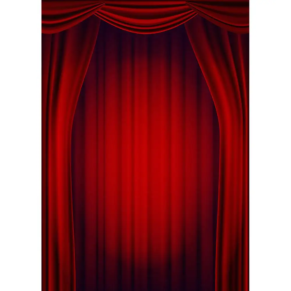 Красный занавес карнавал фоновые Декорации для фотосъемки виниловый тканевый