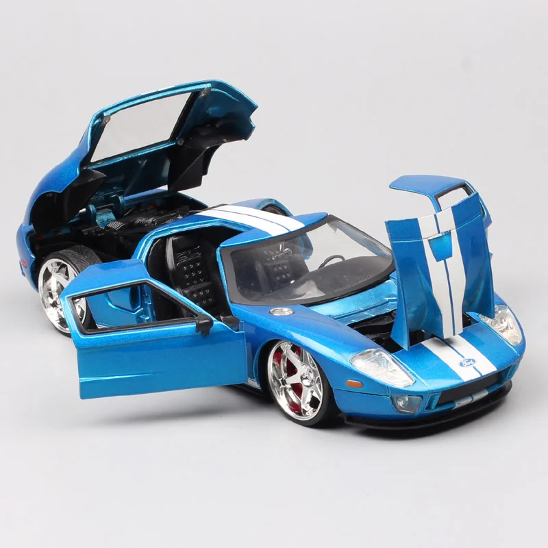 

Jada kids 1/24 scale Ford GT 2005 supercar sport race car Diecast model car toy metal gifts thumbnails of gift adult collection