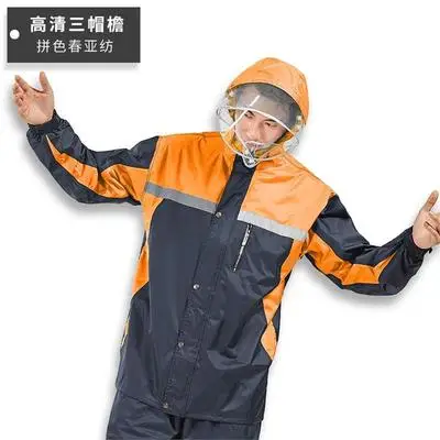 Женский плащ-дождевик в байкерском стиле водонепроницаемый черный плащ для