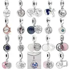 Браслет с подвеской ночное небо и Звезда навсегда, сестры, Королева, Королева, Самолет, бусина, серебряный браслет с подвесками, ювелирные изделия Pandora