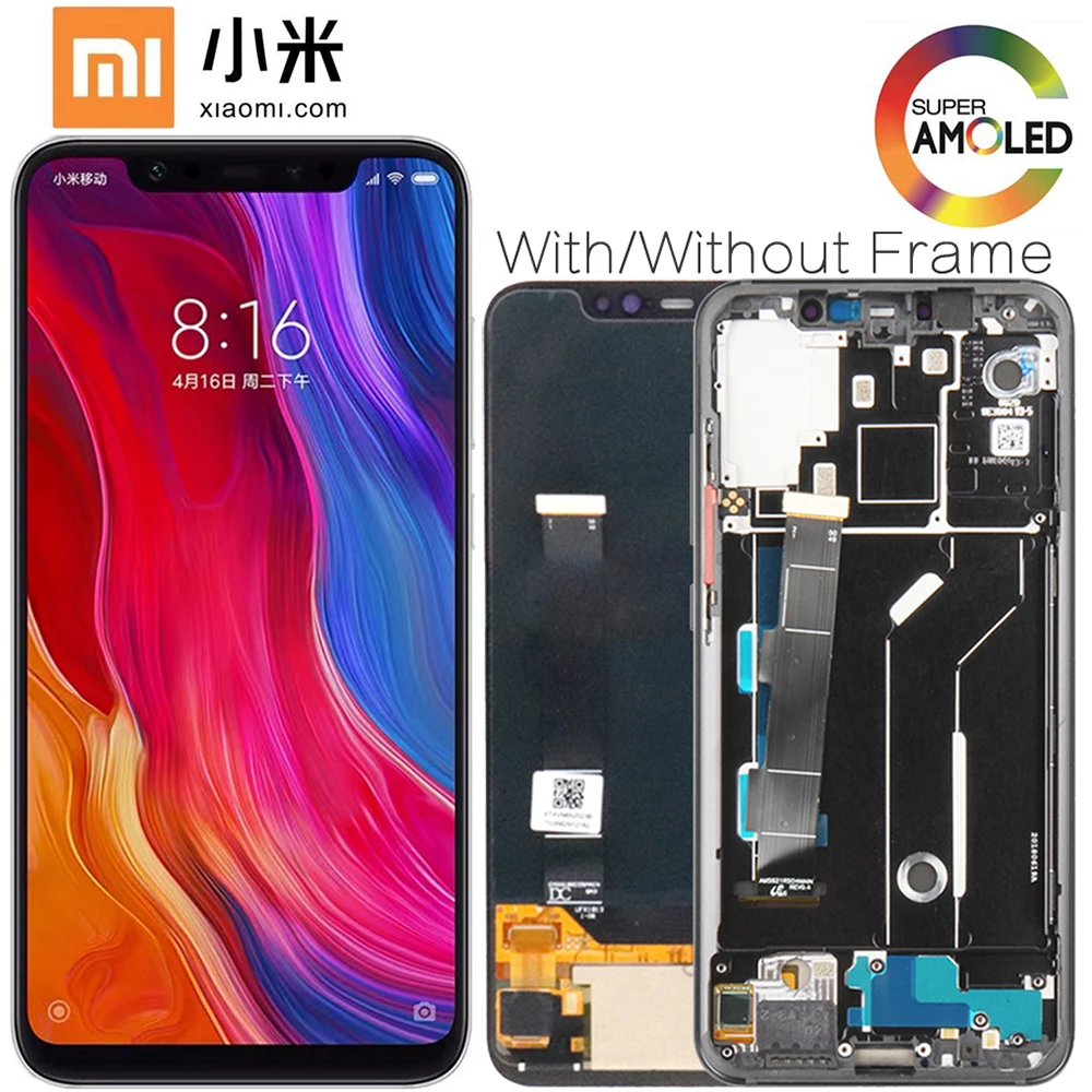 Оригинальные детали сменный AMOLED ЖК экран 6 21 дюйма для XiaoMi Mi 8 сенсорный
