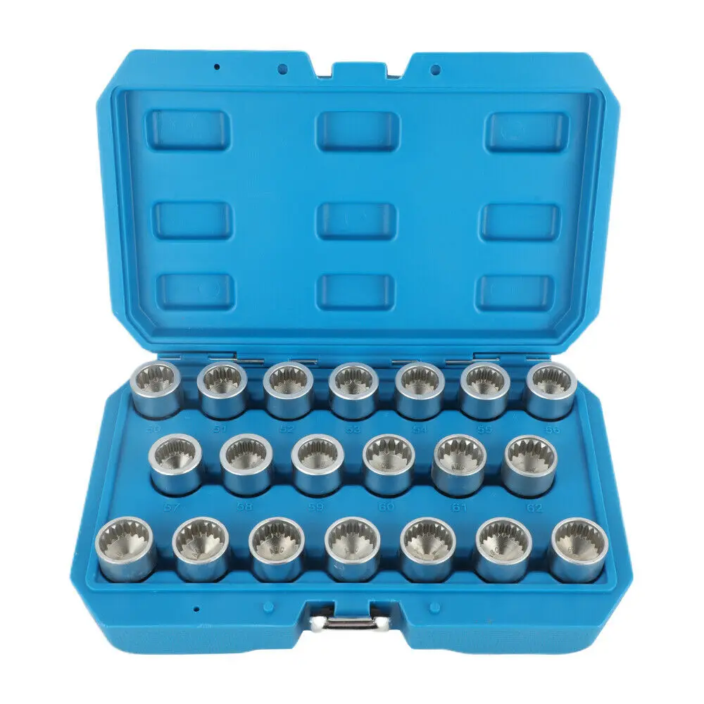 20pcs Anti-Theft Screws Removal and Install Socket Sleeve Set Group for Porsche Wheel Lock Lug nut