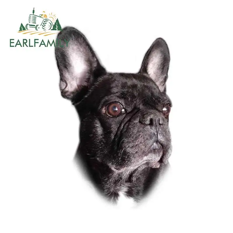 Автомобильная наклейка EARLFAMILY с французским бульдогом 13 см милые животные