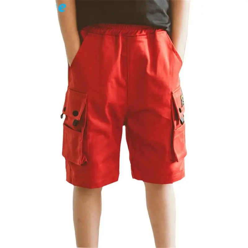 Короткие штаны для маленьких мальчиков хлопковые однотонные Повседневные