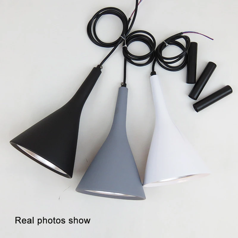 Modern Pendant Lights Kitchen Fixtures For Dining Room Restaurant Bars Home Bedroom White Black Red Lighting Deco Hanging Lamp|Подвесные