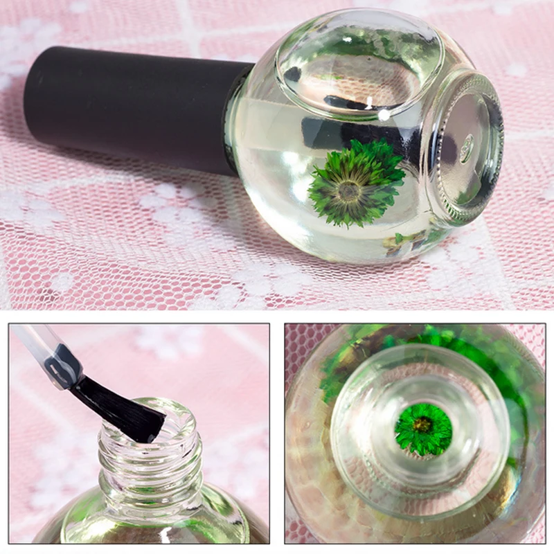 15ml Dried Flowers Softener Nutritional Nail Oil Cuticle Revitalizer Polish Repair Skin Protector Treatment Care Tools | Красота и