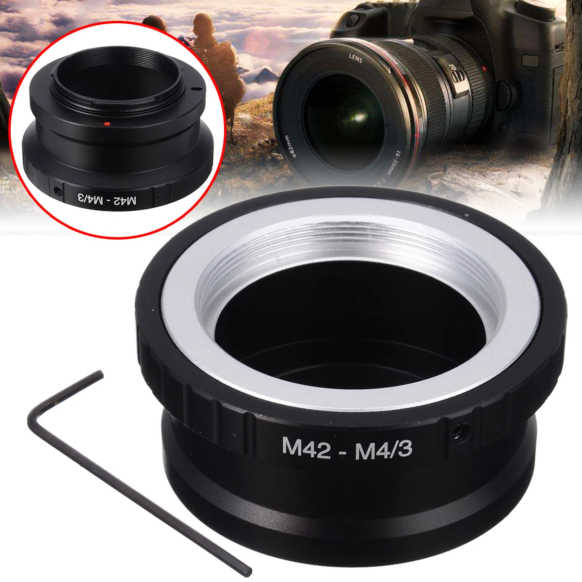 Кольцо-адаптер для объектива камеры Mayitr M42 с креплением Micro 4/3 M4/3 MFT O-lympus Pen Panasonic Lumix