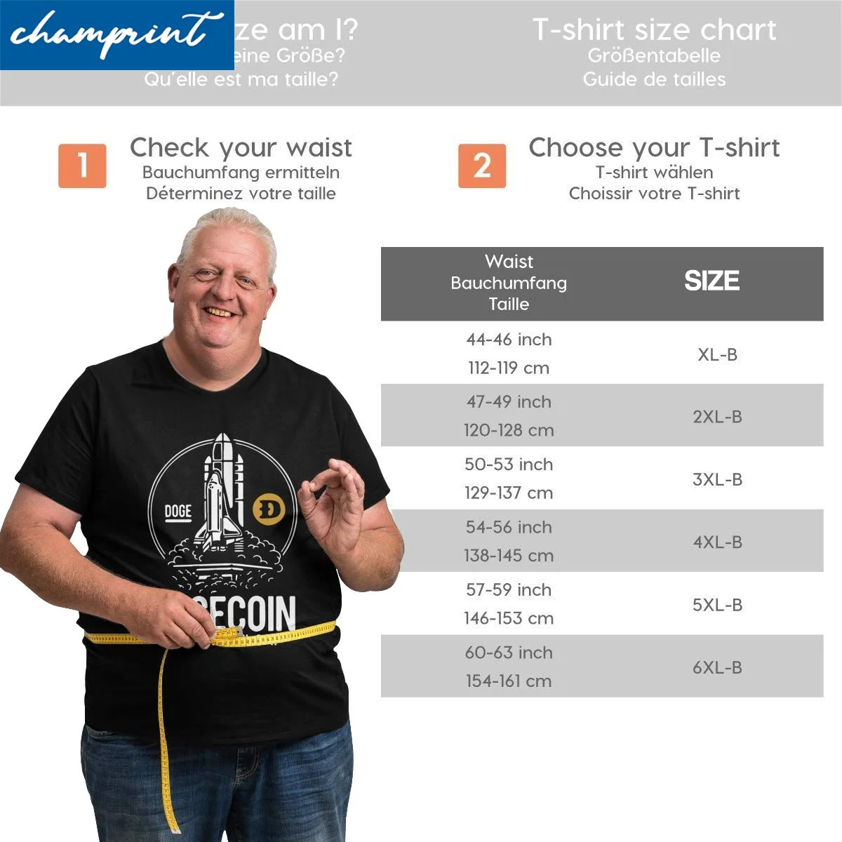 Для мужчин футболка дожкойн Rocket To The Moon для высоких футболки Bitcoin крипто эфириума