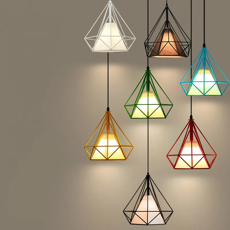 Современный подвесной светильник железная висячая клетка винтажная