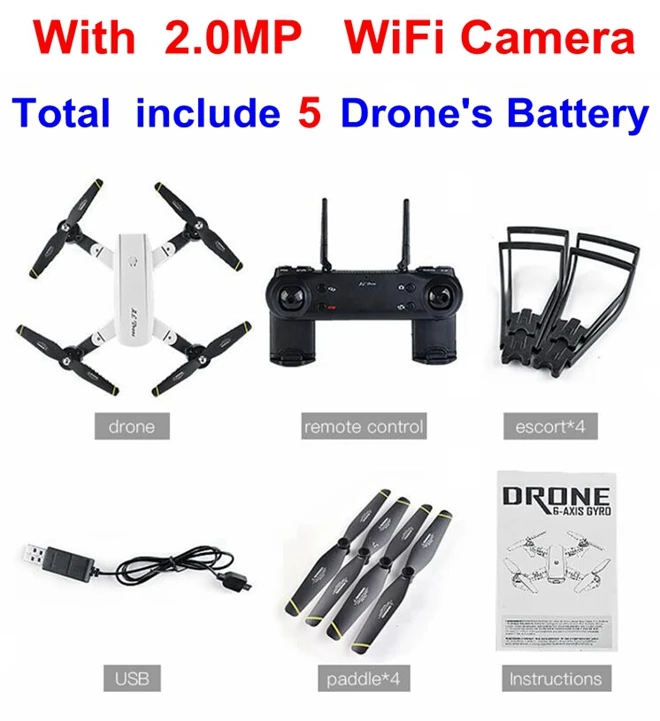 sg700 2mp cam 5b SG700 RC Квадрокоптер вертолет складной Дрон с Wi-Fi FPV HD камера высота удержания Безголовый VS xs809s sjrc f11 pro z5 rc Дрон - Цвет: sg700 2mp cam 5b