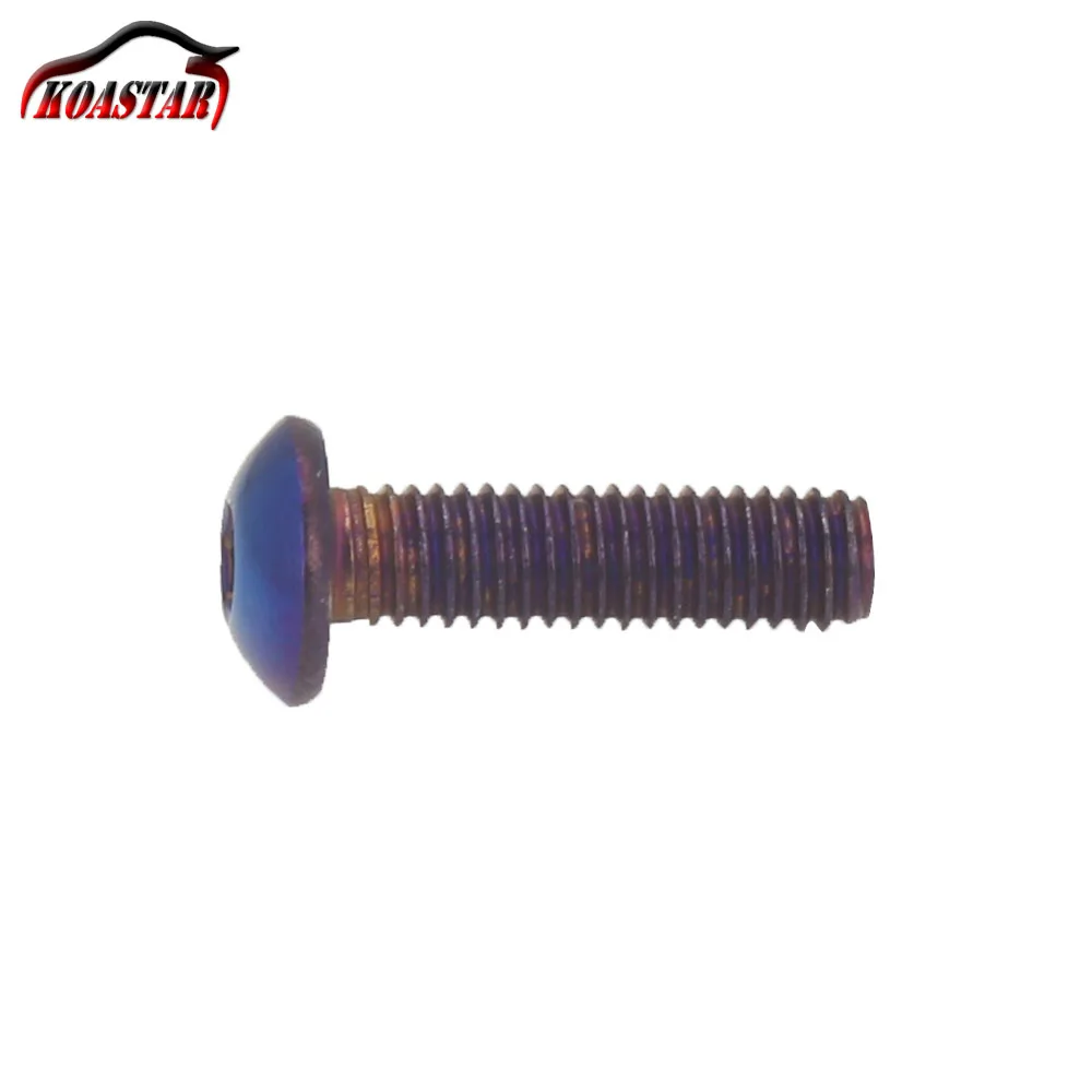 Титановый Синий Болт m4x18 конический шестигранный винт для рулевого колеса