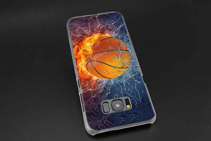 Sheli Баскетбол темный прозрачный Note 10 9 pro Жесткий чехол для samsung Galaxy S4 S5 S6 S7 S8 S9 Plus Edge Mini s10 lite
