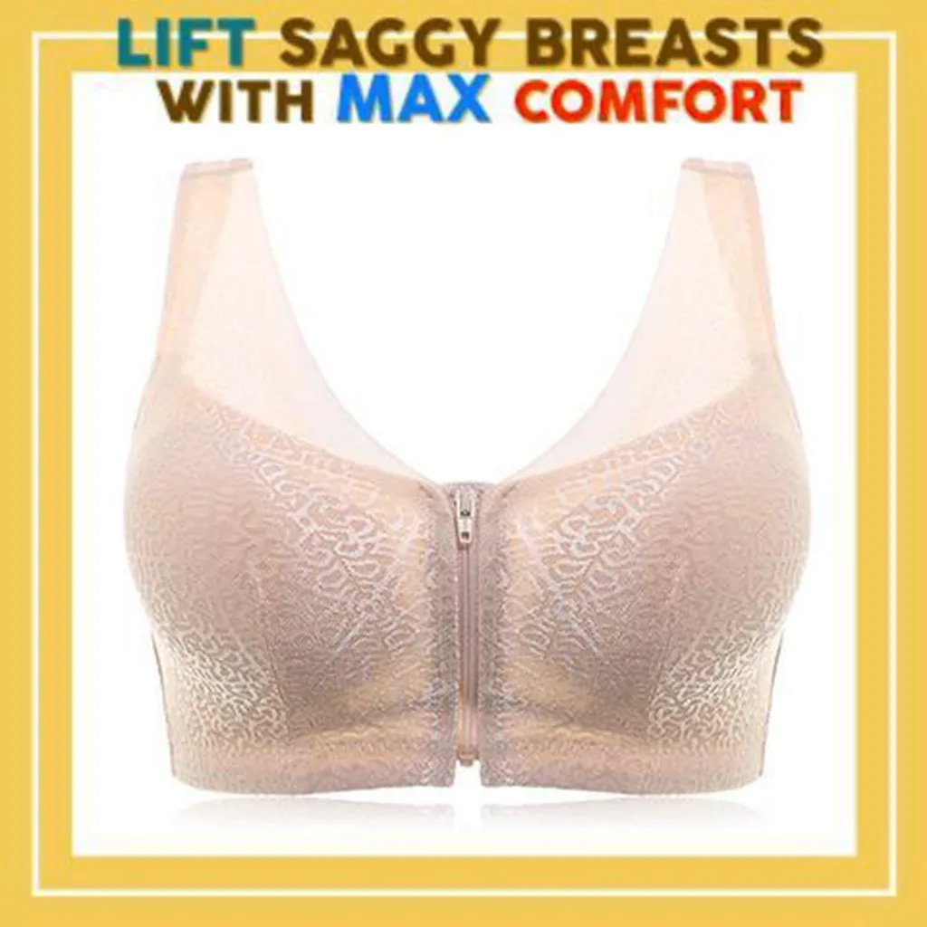 

Fashion Top Lingerie Push Up Bralette Bras For Women Seamless Bra Front Zipper Sport Brassiere Wirefree Bralette Fitness Tops