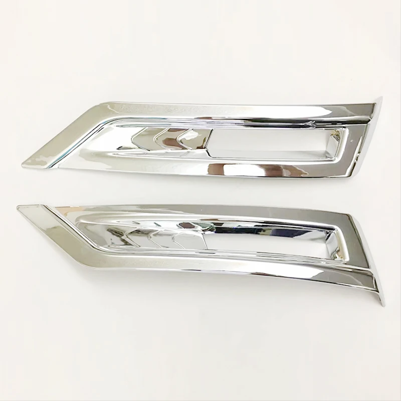 

ABS Chrome For Nissan Kicks 2016 2017 2018 Accessories Car rear fog lampshade frame Cover Trim Car Styling 2pcs