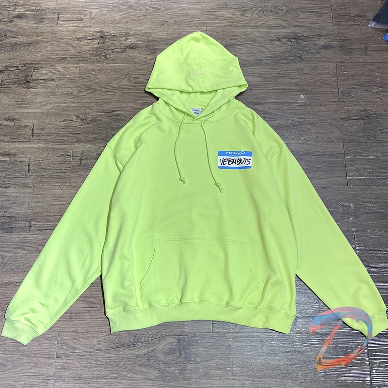 

VETEMENTS Hoodies Oversize Men's Women's Embroidery Logo Print Sweatshirts Vtm Hooded Pullover