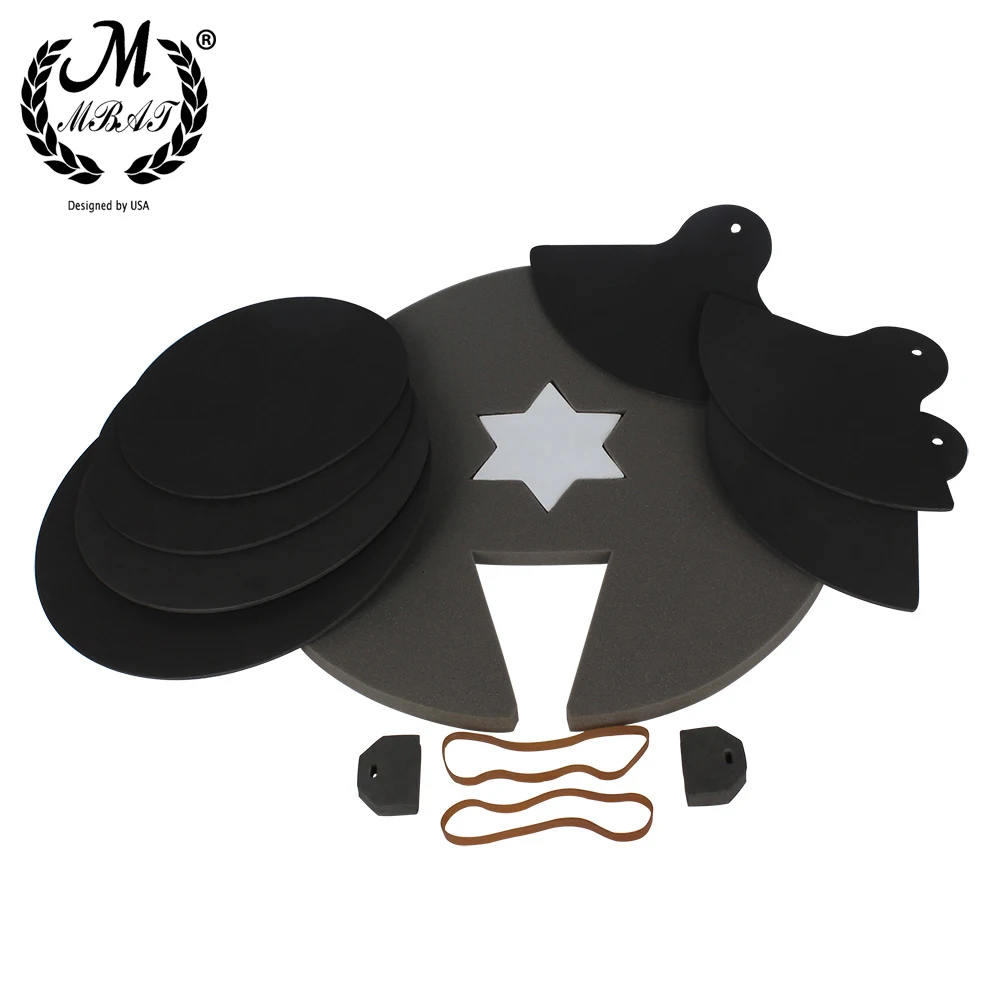 

M MBAT Bass Snare Drum Sound Off Muffler Pad Percussion Instrument Accessories Drum Set Rubber Damping Silencer Music Tools