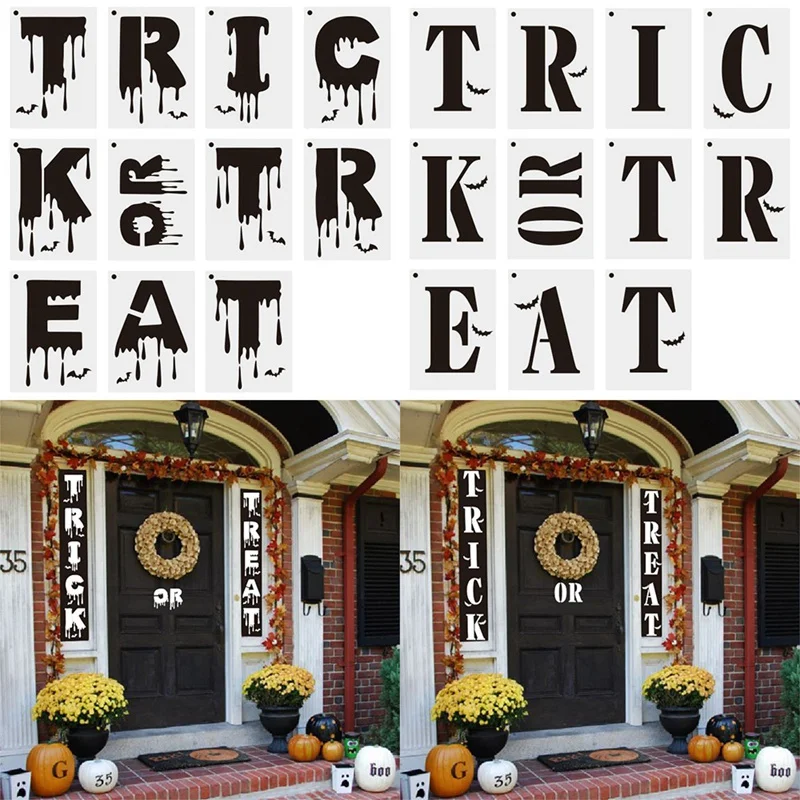 Декор для Хэллоуина многоразовые трафареты шаблоны рисования на дереве Аэрограф