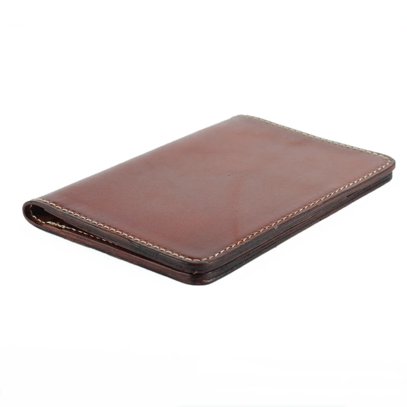 Обложка для паспорта ручной работы винтажный растительного дубления зажим