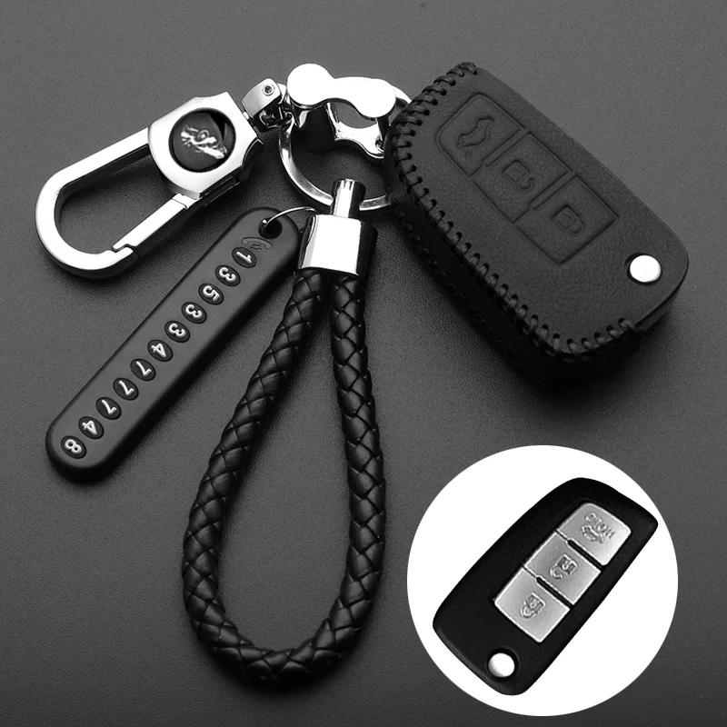 

Luminous leather 3 Button Car key Cover For Nissan Qashqai X-trail Murano Maxima Altima Juke QUEST Livina Tiida Nismo Fob Case
