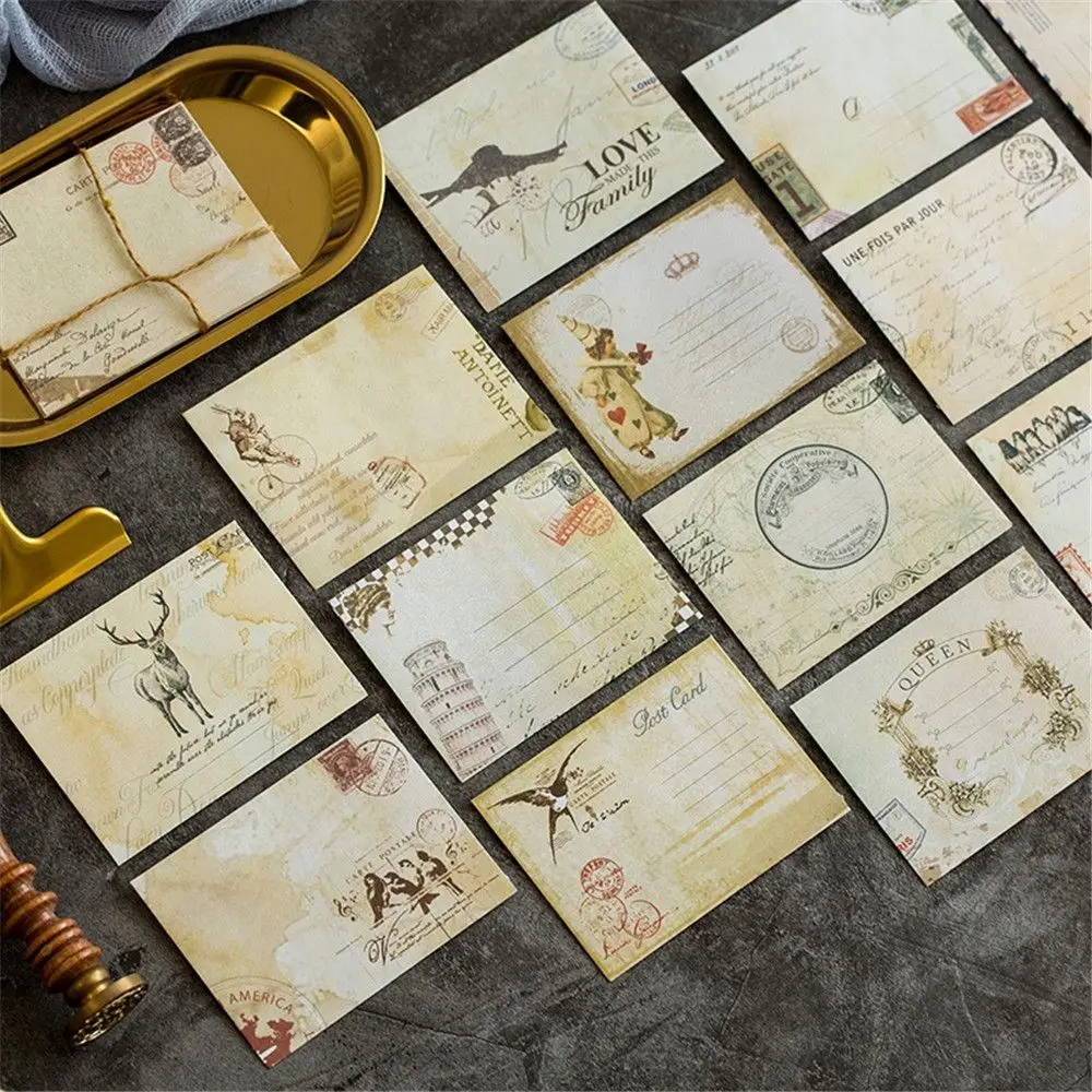 12 шт Мини винтажный Европейский стиль пустой конверт на день рождения Рождество