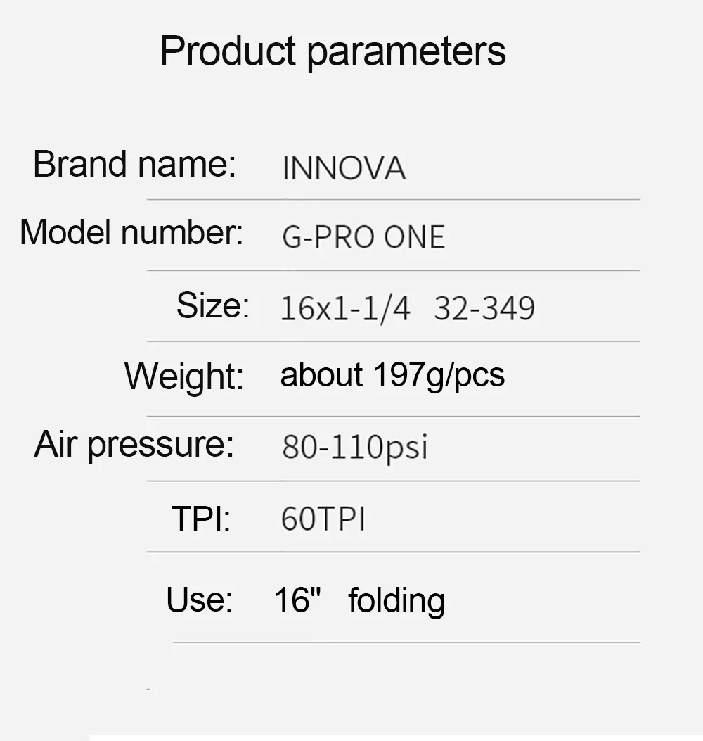 INNOVA 349 маленькая Ткань Складная велосипедная шина в стиле ретро желтые края 16*1 25