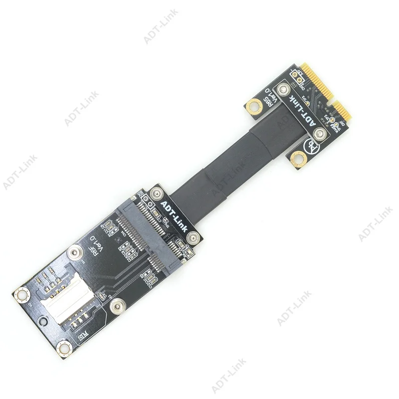 Удлинительный кабель mPCIe в PCIe x1 ADT-Link mini PCI-e ( card) mSATA Кабель-адаптер | Компьютеры и