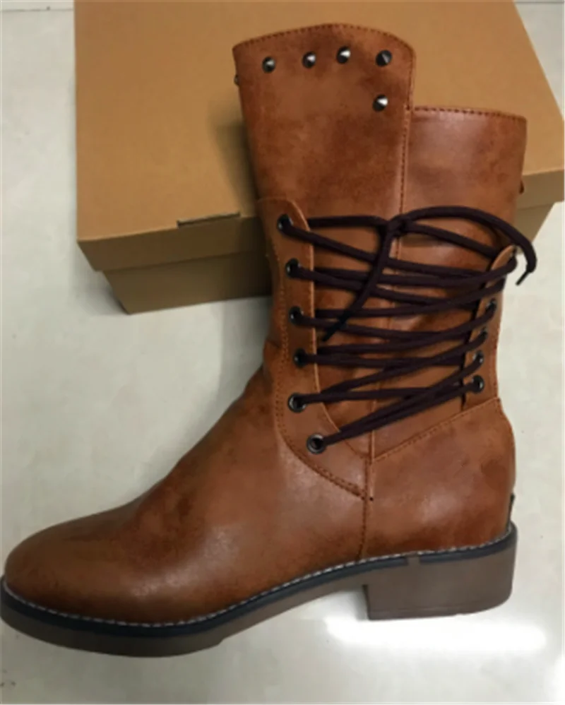 

Martin boots winter fashion Round head zipper flat Comfortable Non-slip Short tube Women's shoes size 34-43