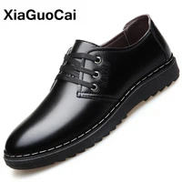 autumn winter men shoes leather casual breathable male footwear business british luxury outside warm lace up mans flats 2021