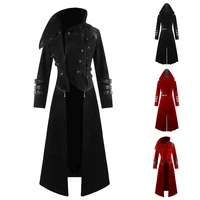 men cosplay costume party medieval vintage royal style trench coats retro gothic steampunk long coats gentlemen costume