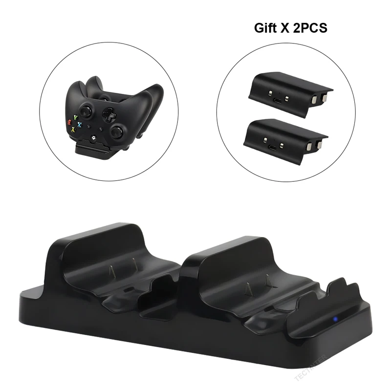 

For XBox One Slim/X Controller Gamepad Dual Charger Battery Charger Joystick Charging base Dock Station Stand Gaming Accessories