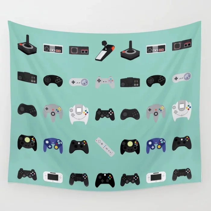 

Console Evolution Tapestry Wall Hanging Tapestries Dorm Wall Art Home Decor Traveling Camping Beach Towel Yoga Mat