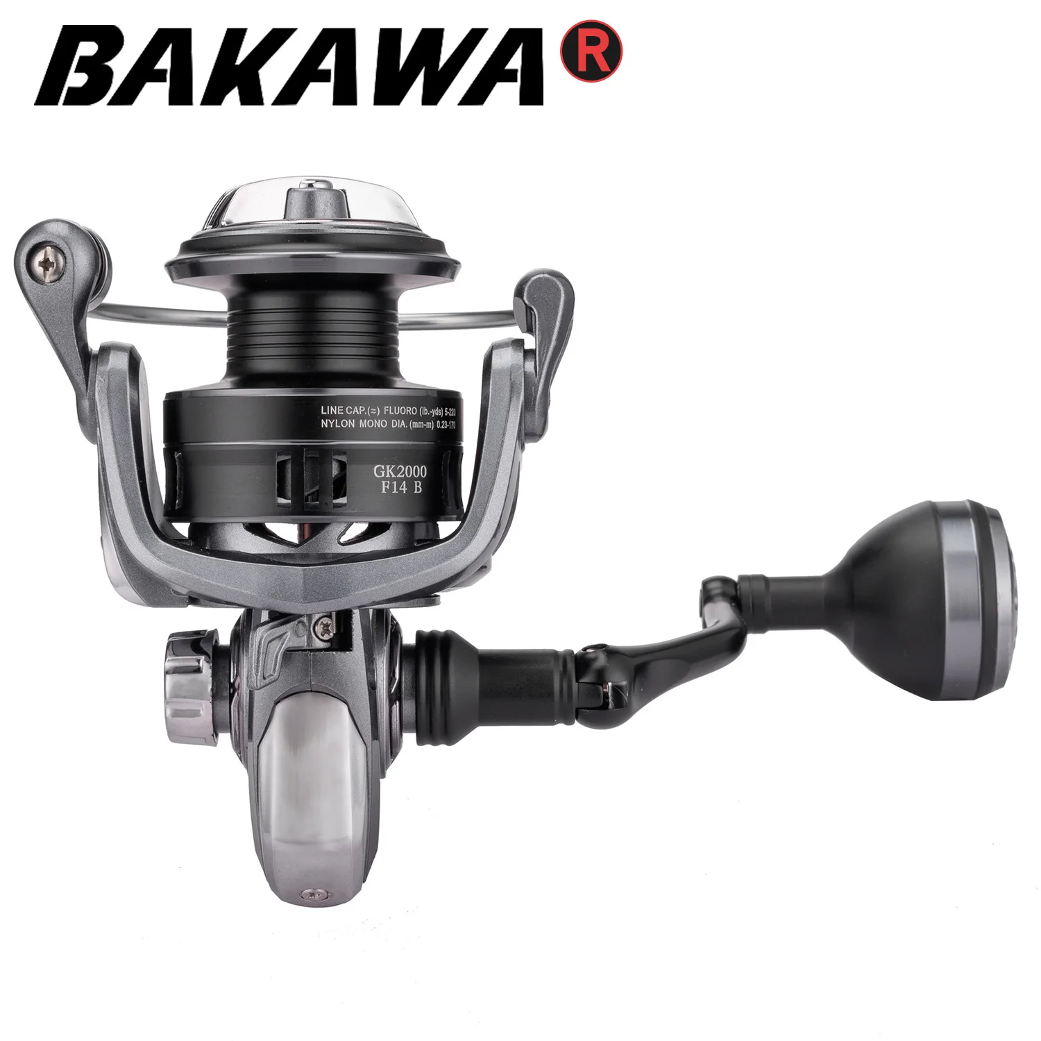 

Катушка рыболовная BAKAWA, 5,2: 1, 1000-6000, 7 кг
