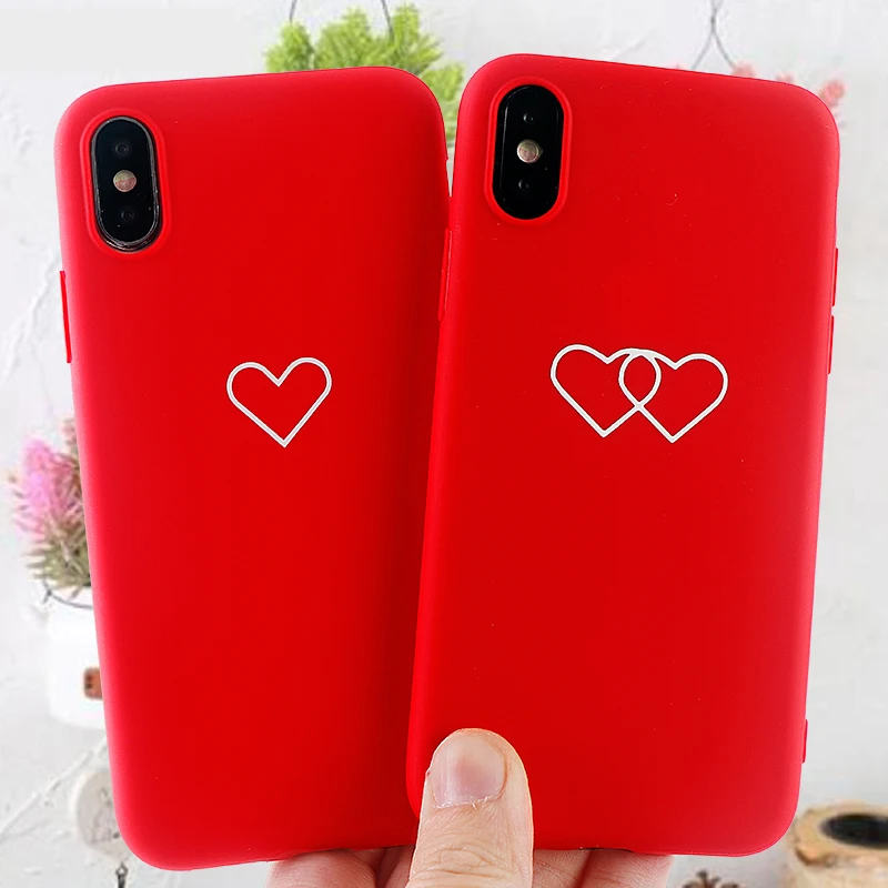 Модные чехлы для мобильных телефонов IPhone11 8 7 6 s Plus Pro X XS MAX XR чехол с красным