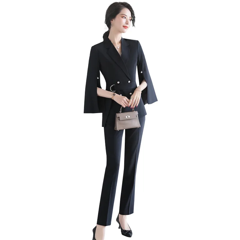 Small suit suit spring and autumn Business Casual new fashion ladies temperament light cooked Small fragrant wind two-piece suit