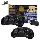 DATA FROG сега приставка игровая Беспроводная портативная денди игровая консоль 10000 встроенных игр, TV игровая палка 4k HDMII-совместима с 900 + играми для сега Genesis MiniMega Drive
