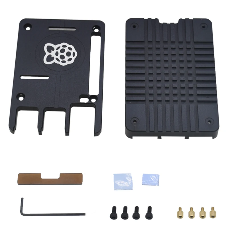 

Case For Raspberry Pi 4,CNC Ultra-Thin Aluminum Alloy Metal Passive Cooling Case, Heatsink Case Compatible Pi 4B
