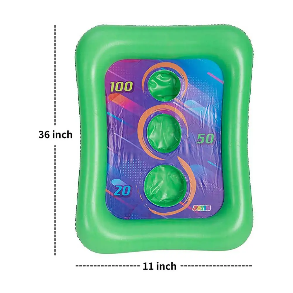 

Inflatable Pool Throwing Board Game Pool Toy With 3 Water Bags Outdoor Fun Sports Summer Water Toys For Party Bar
