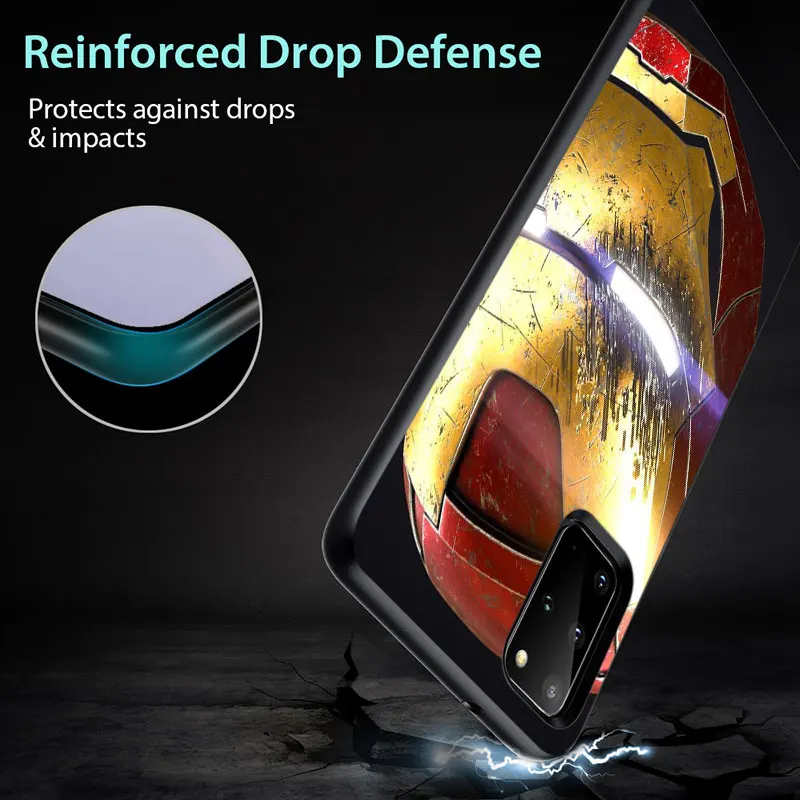 

I am the iron man for Samsung Note 8 9 10 20 M02 M10 M10S M20 M21 M30 M31 M31S M40 M60S Ultra Plus Black Phone Case