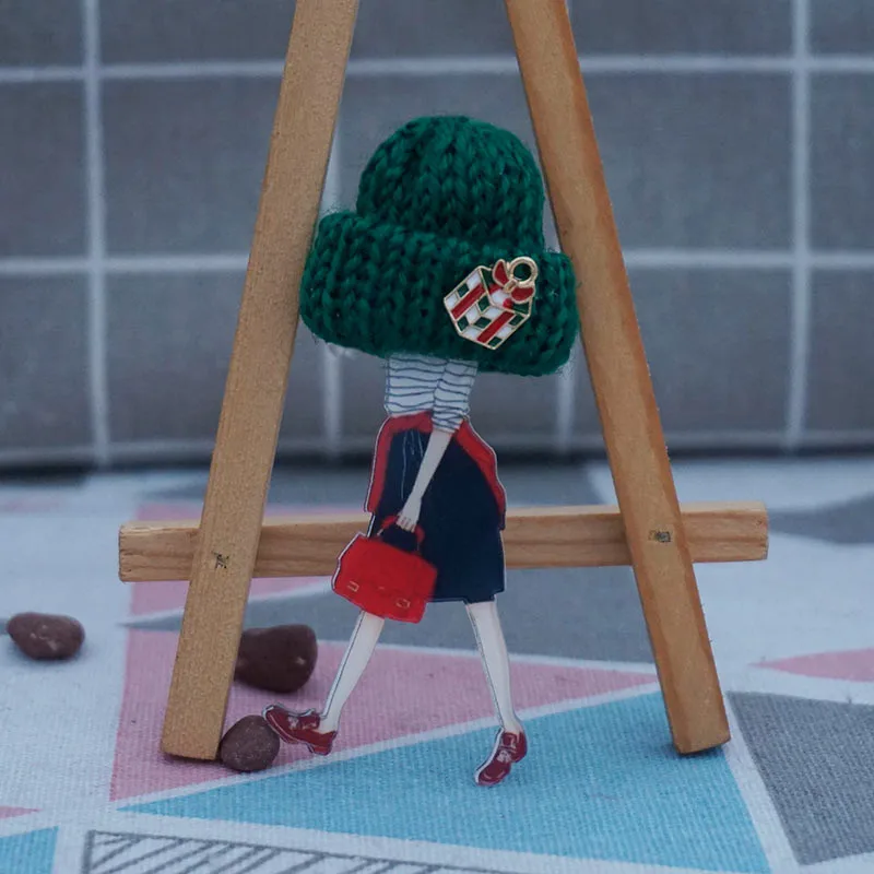 Женские и мужские модные броши ручной работы Акриловые Броши Симпатичные значки