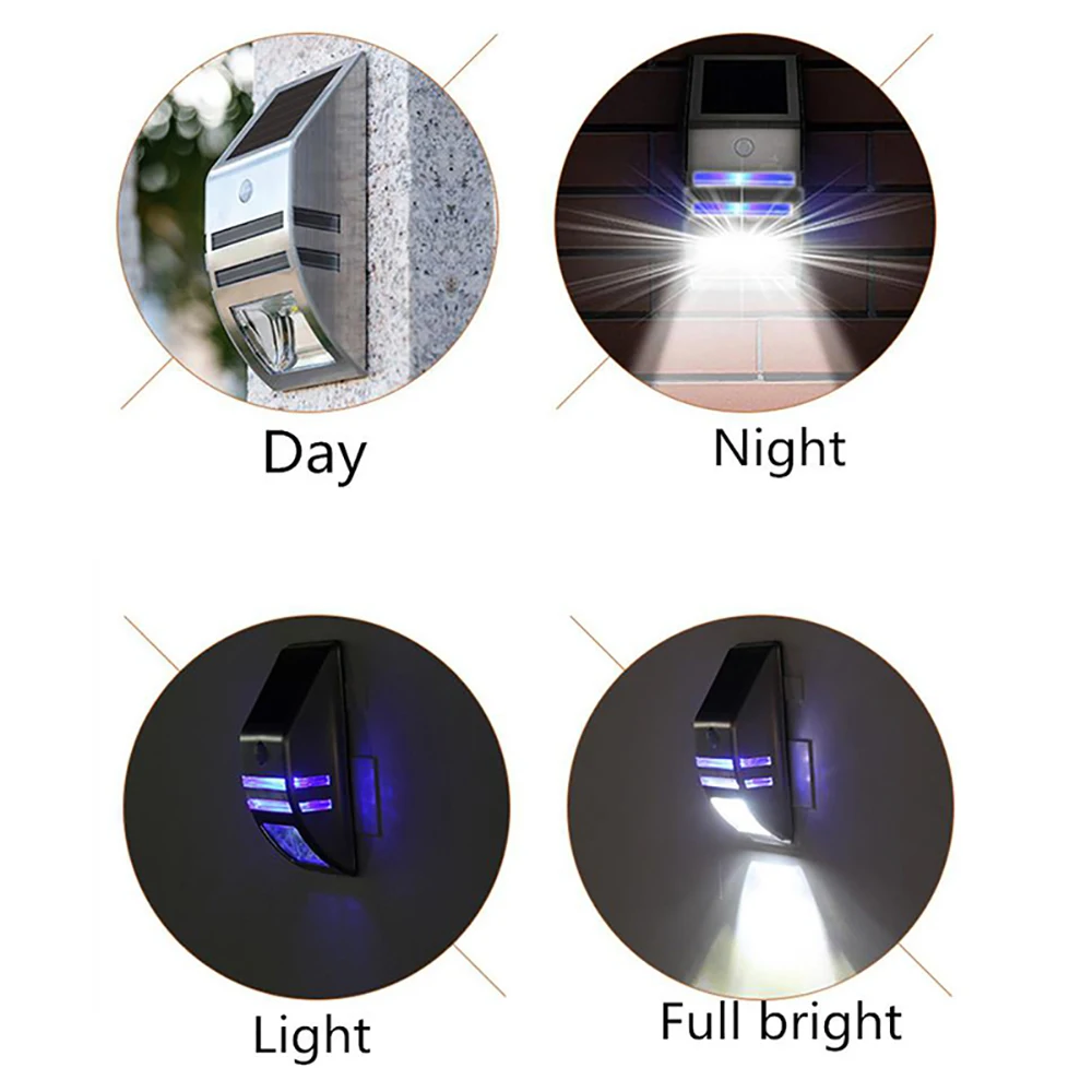 Солнечный светильник из нержавеющей стали IP65 водонепроницаемый ing индукция