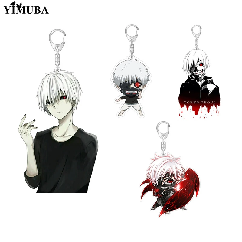 Модный Токийский Гуль канеки Кен брелок Аниме аксессуары мультяшный принт